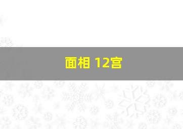 面相 12宫